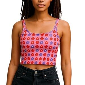 Girl.  Shein Sleeveless Tank Top.Pink/Purple/Orange.  Sz 6.